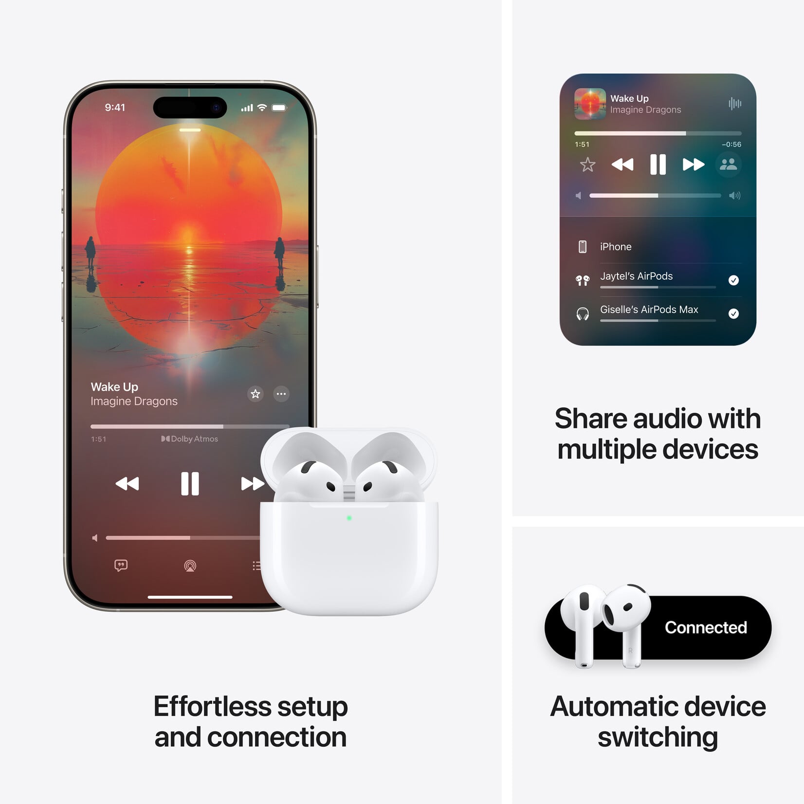 イヤホン AirPods 4 Active Noise Cancellation AirPods 4 w/ Active Noise Cancellation - middstore