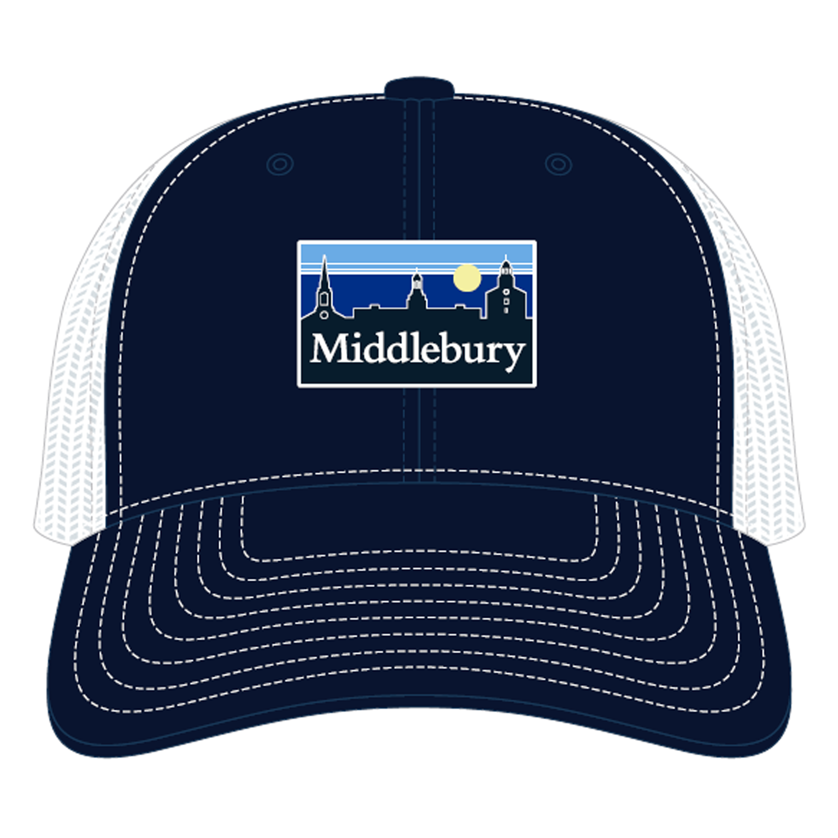 RICHARDSON USCAPE PATCH TRUCKER HAT NAVY/WHITE