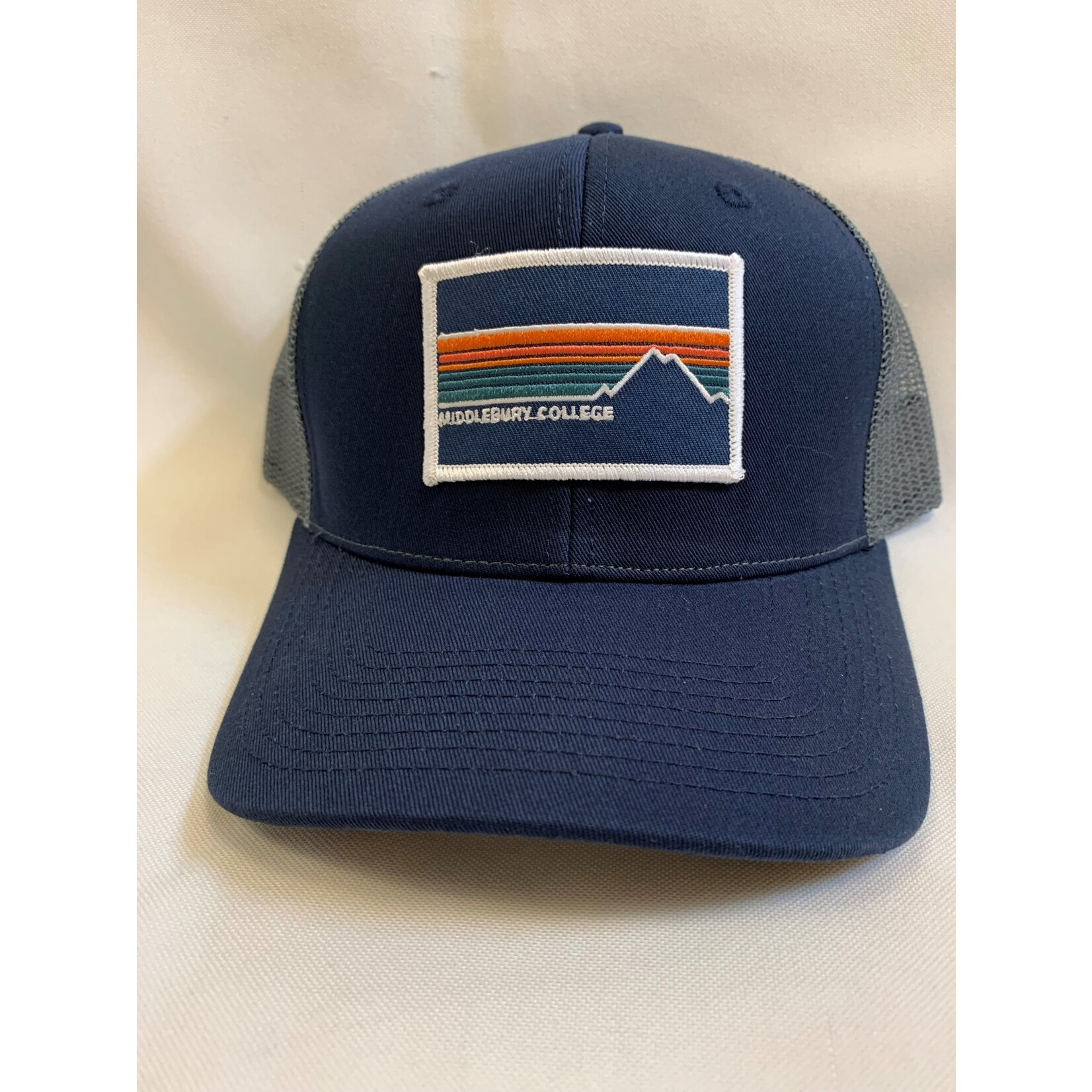 NAVY TRUCKER HAT W/NEW HORIZON PATCH
