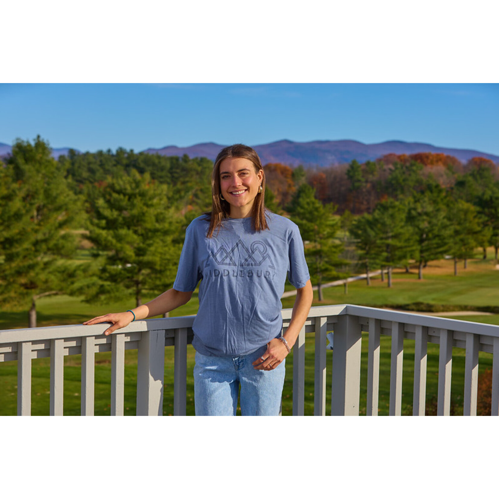SLATE GEO MOUNTAIN MIDDLEBURY TEE