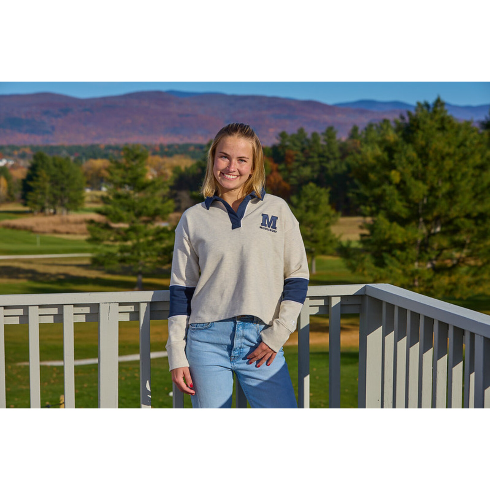CHAMPION OATMEAL SUPER FAN FLEECE CROP