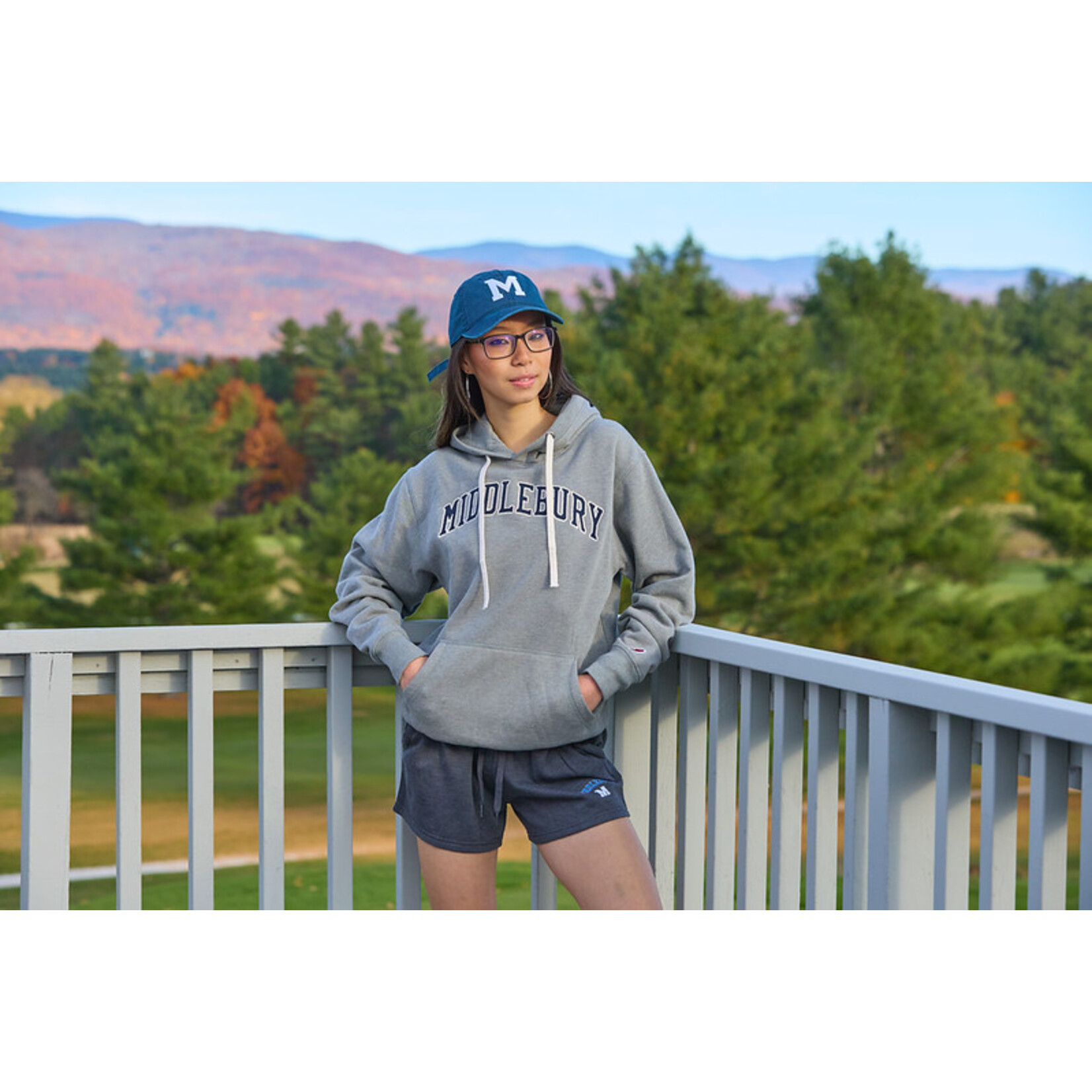 STADIUM HOODIE GREY WITH MIDDLEBURY