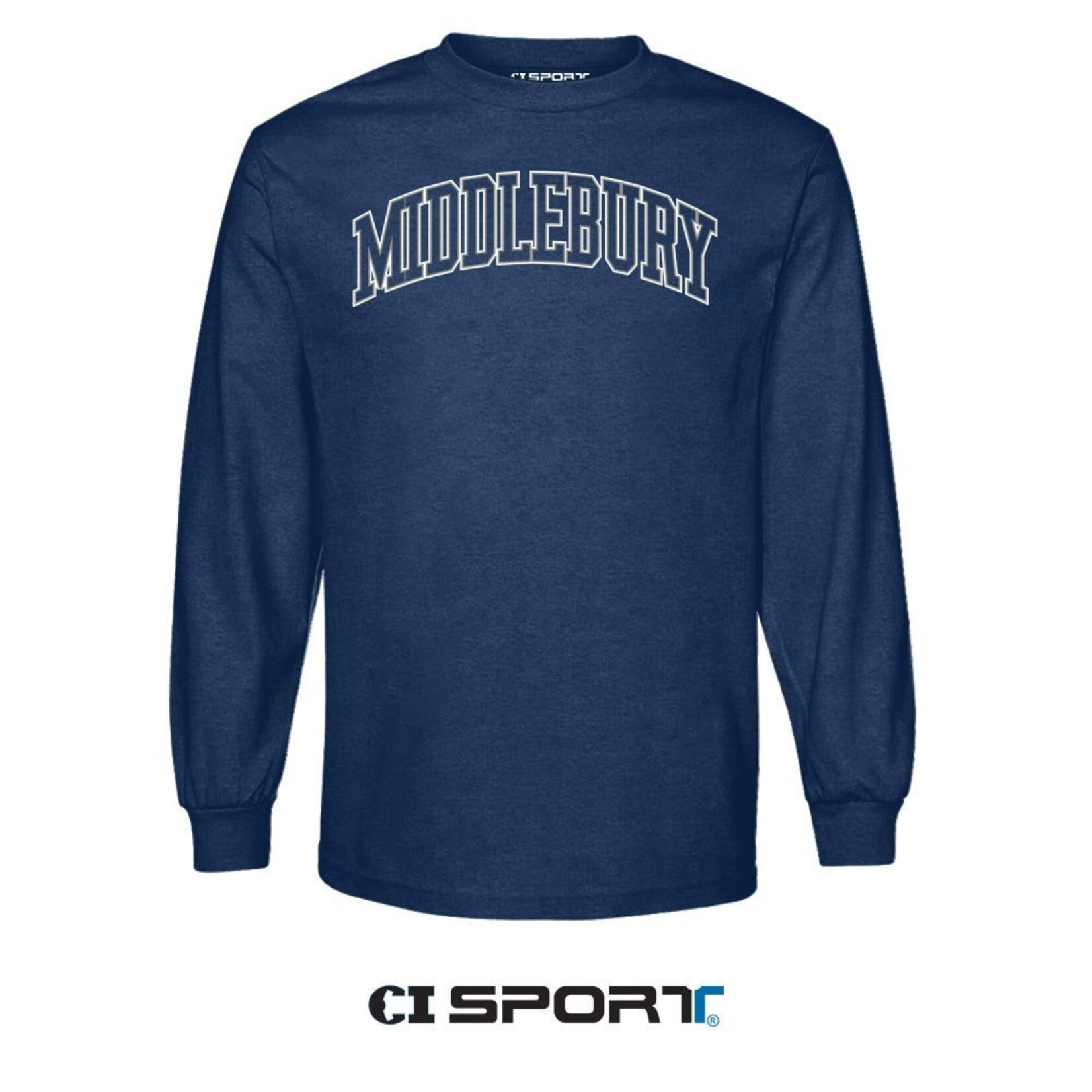 CI SPORT NAVY HEATHER LS T