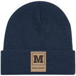 NAVY BEANIE M/MIDDLEBURY PATCH