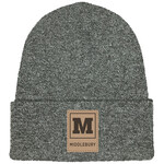 GREY/BLACK MARLED BEANIE M/MIDDLEBURY PATCH