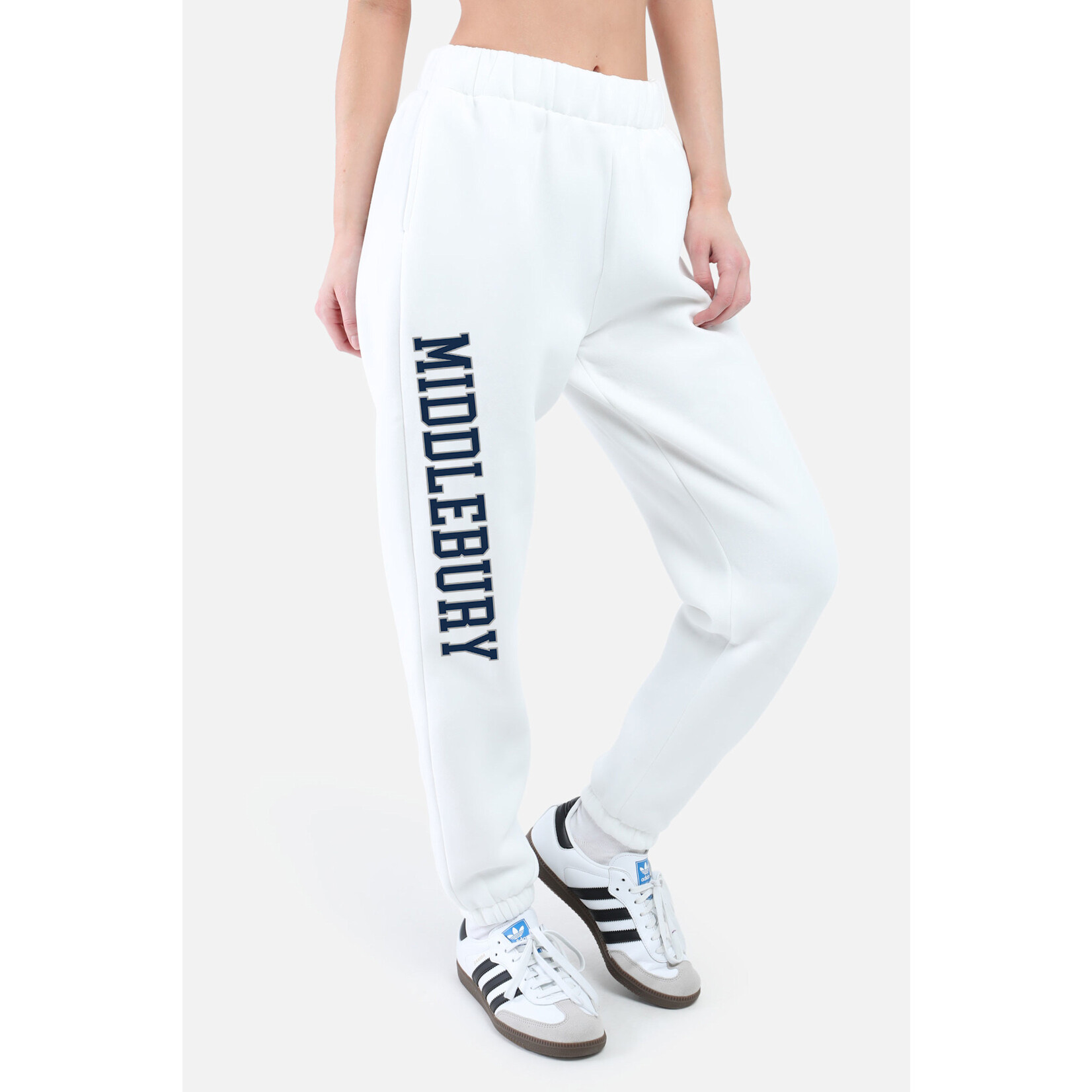 H&V BASIC WHITE SWEATPANTS