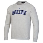 UA SILVER HEATHER EMB. CREW