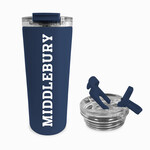 NAVY 24OZ DUAL LID TUMBLER W/MIDDLEBURY