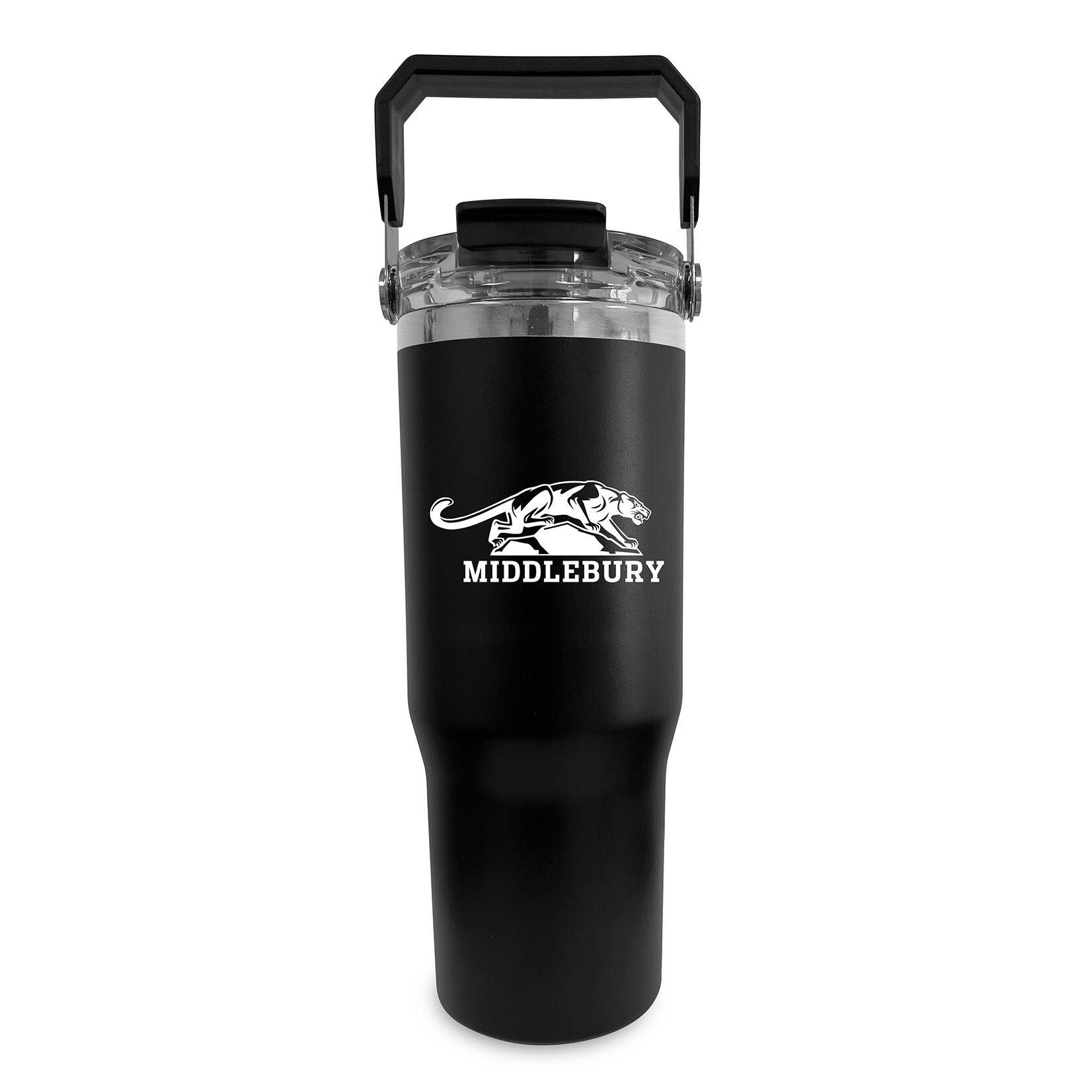 BLACK 32OZ BUCKET HANDLE TUMBLER W/POR