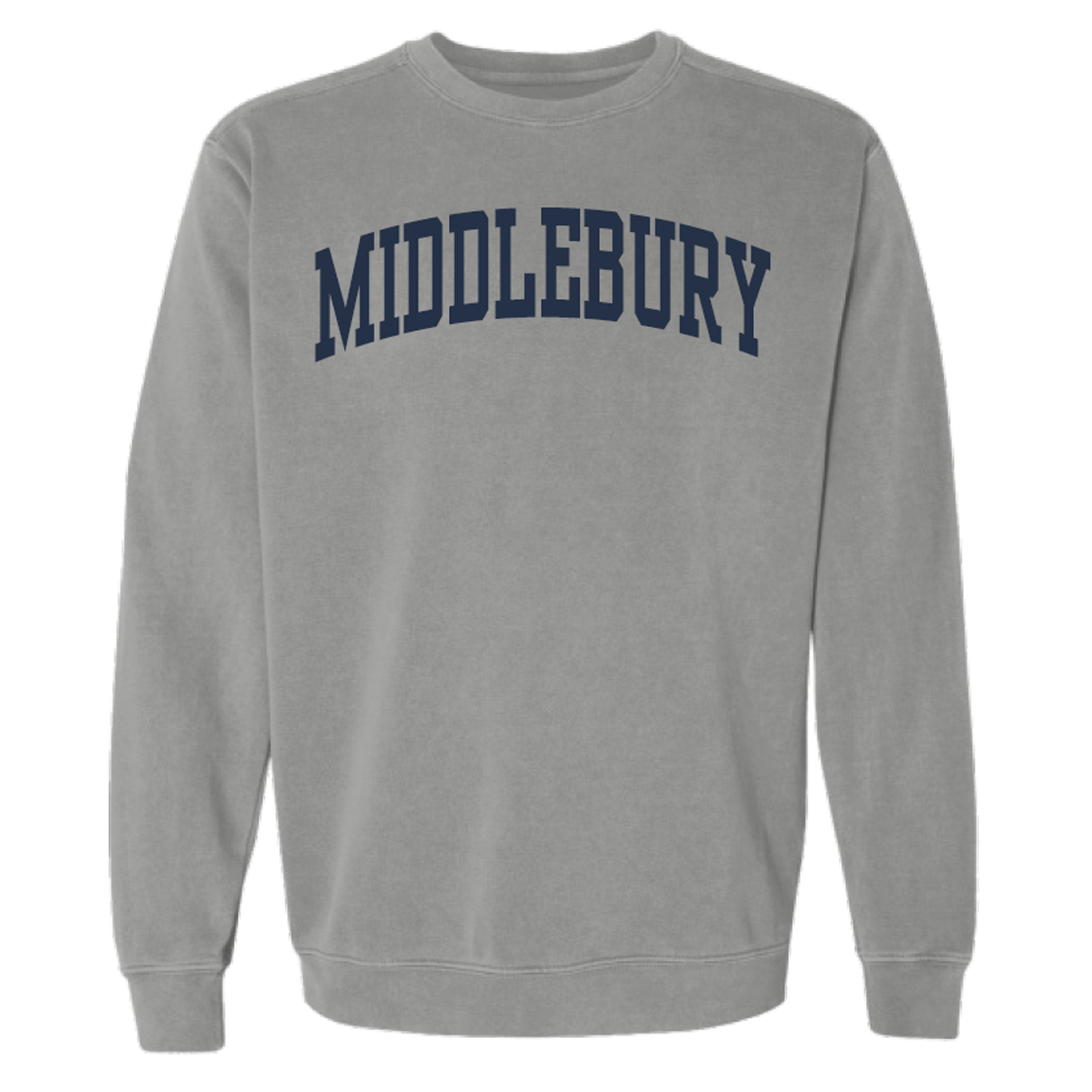 PIGMENT DYED CREW PEWTER GRAY