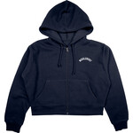 BLUE 84 FLEECE MIDI FULL ZIP HOOD