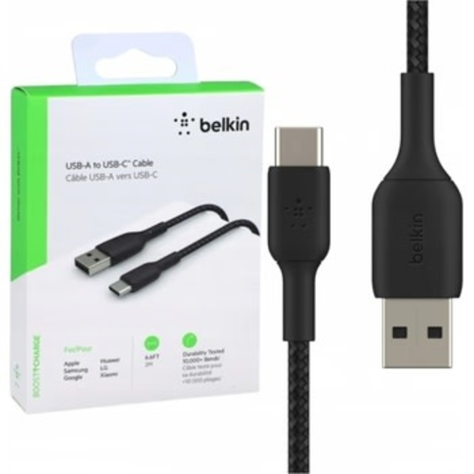 Belkin Belkin USB-C to USB-A Cable 6ft (2M)-Black