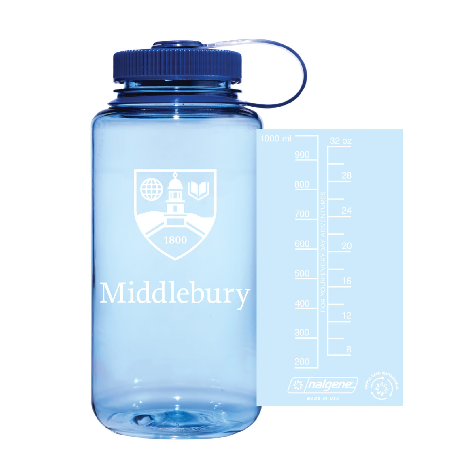 NALGENE LIGHT BLUE W/SHIELD LOGO