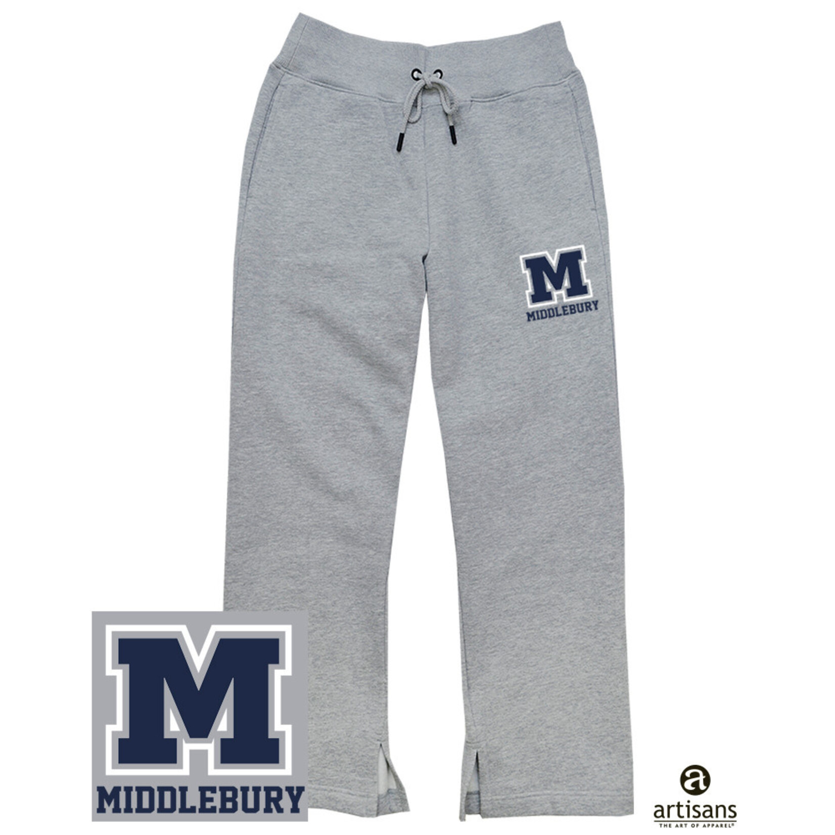 A-TEAM GREY WIDE LEG SWEATPANTS
