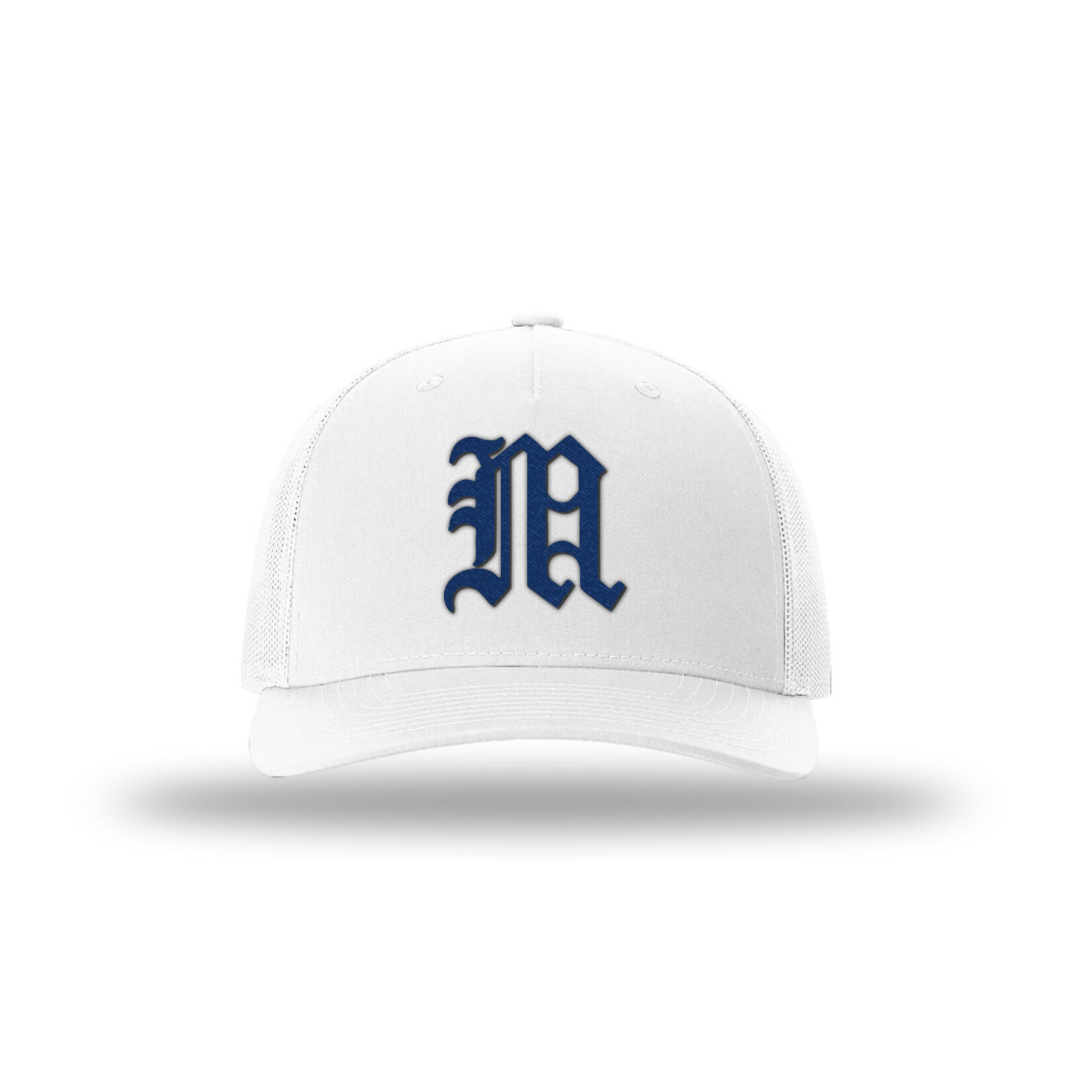 OLD ENGLISH M HAT WHITE