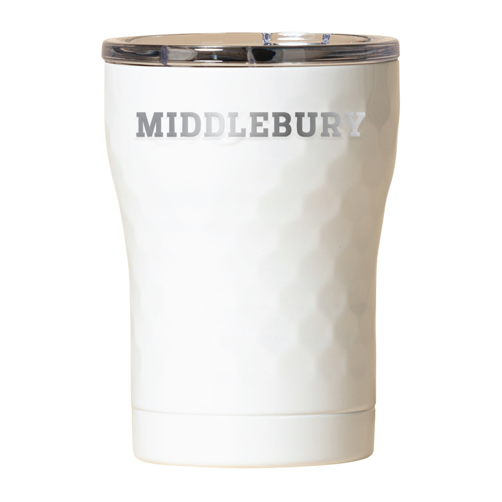 12OZ WHITE DIMPLE SIC TUMBLER