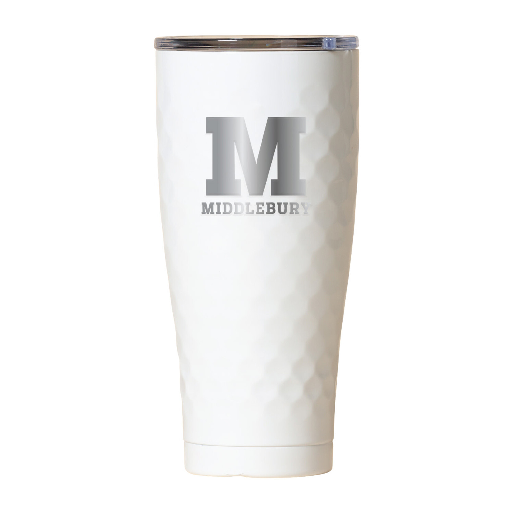 30OZ WHITE DIMPLE SIC TUMBLER