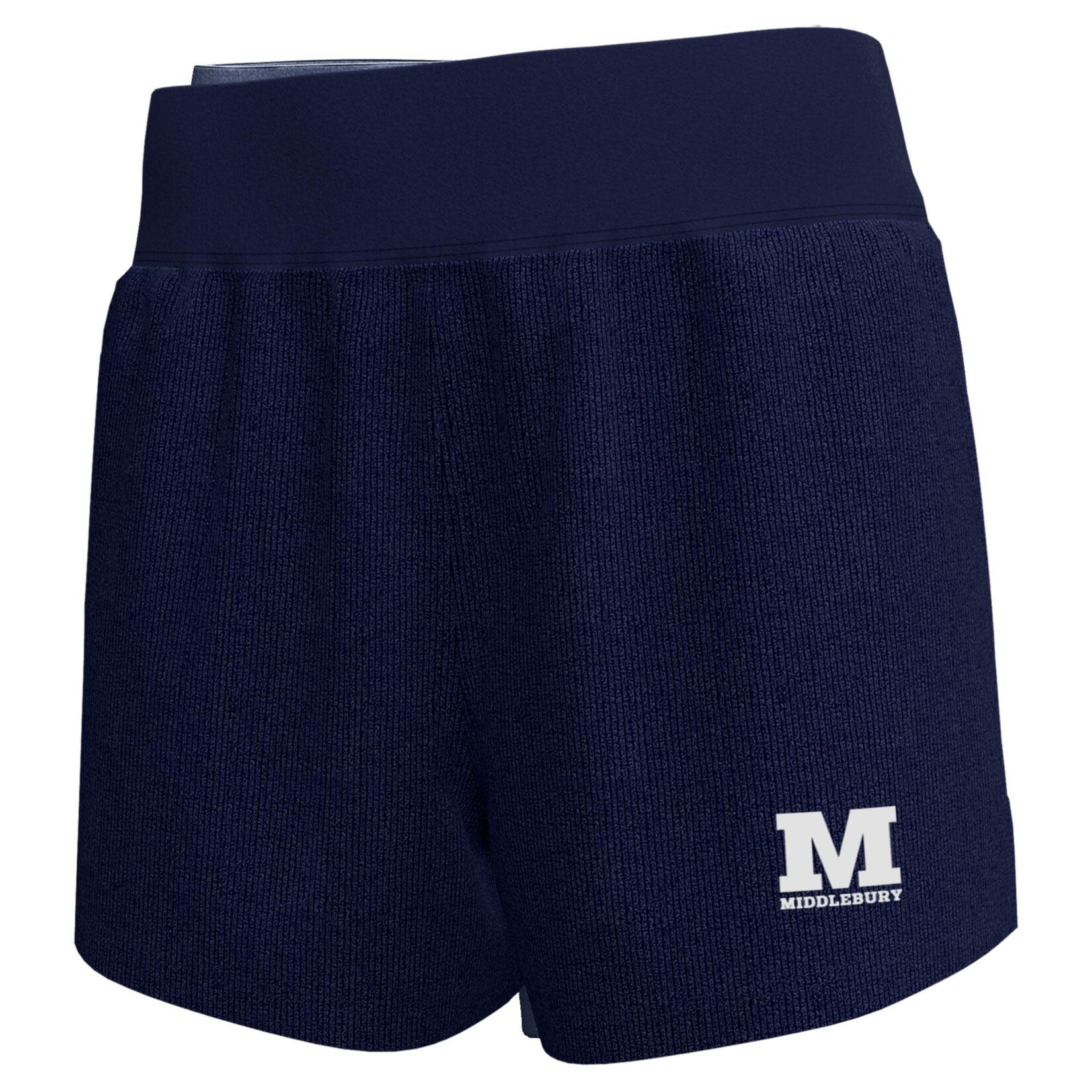 UA (W) MERIDIAN RIB NAVY SHORT