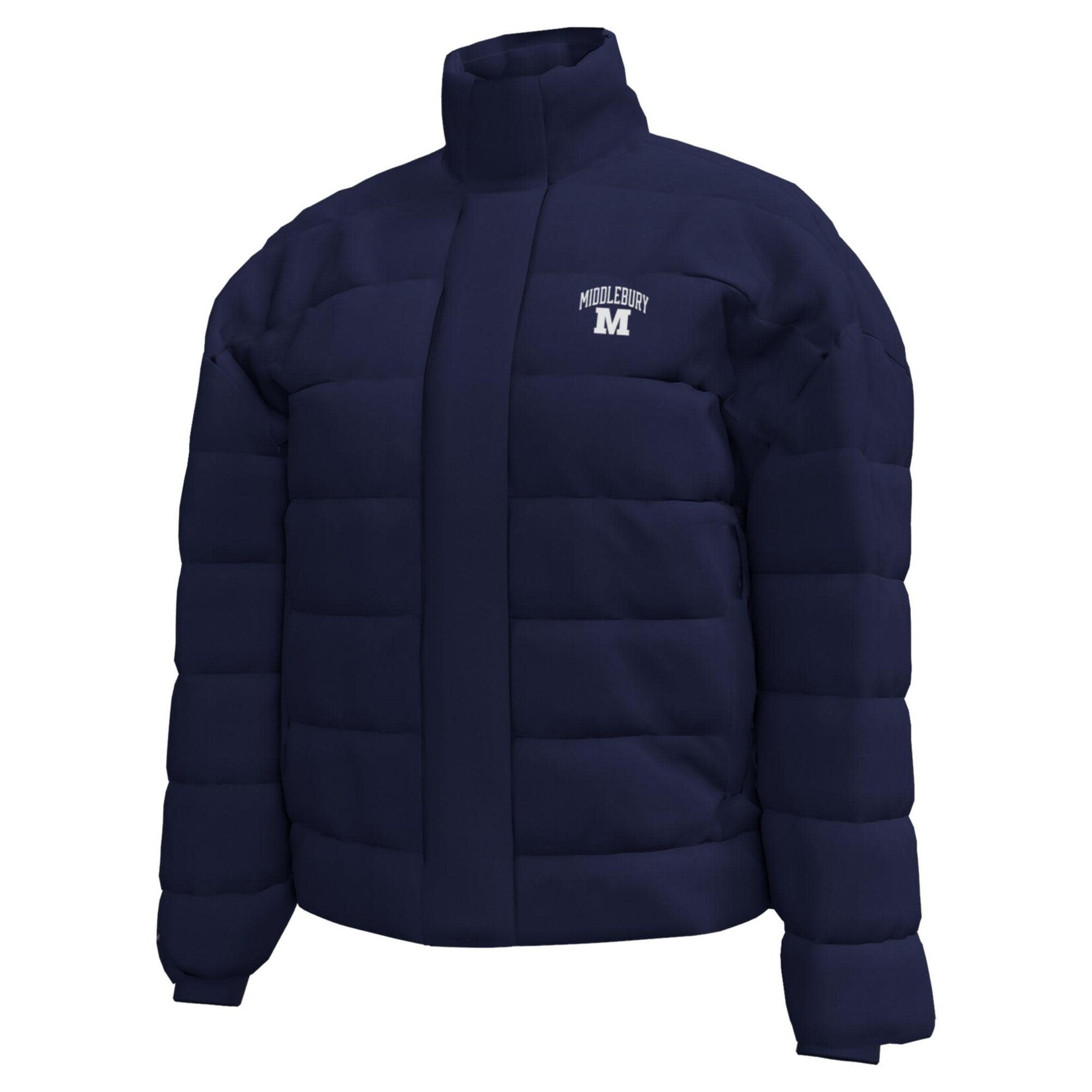 UA (W) NAVY PUFFER JKT