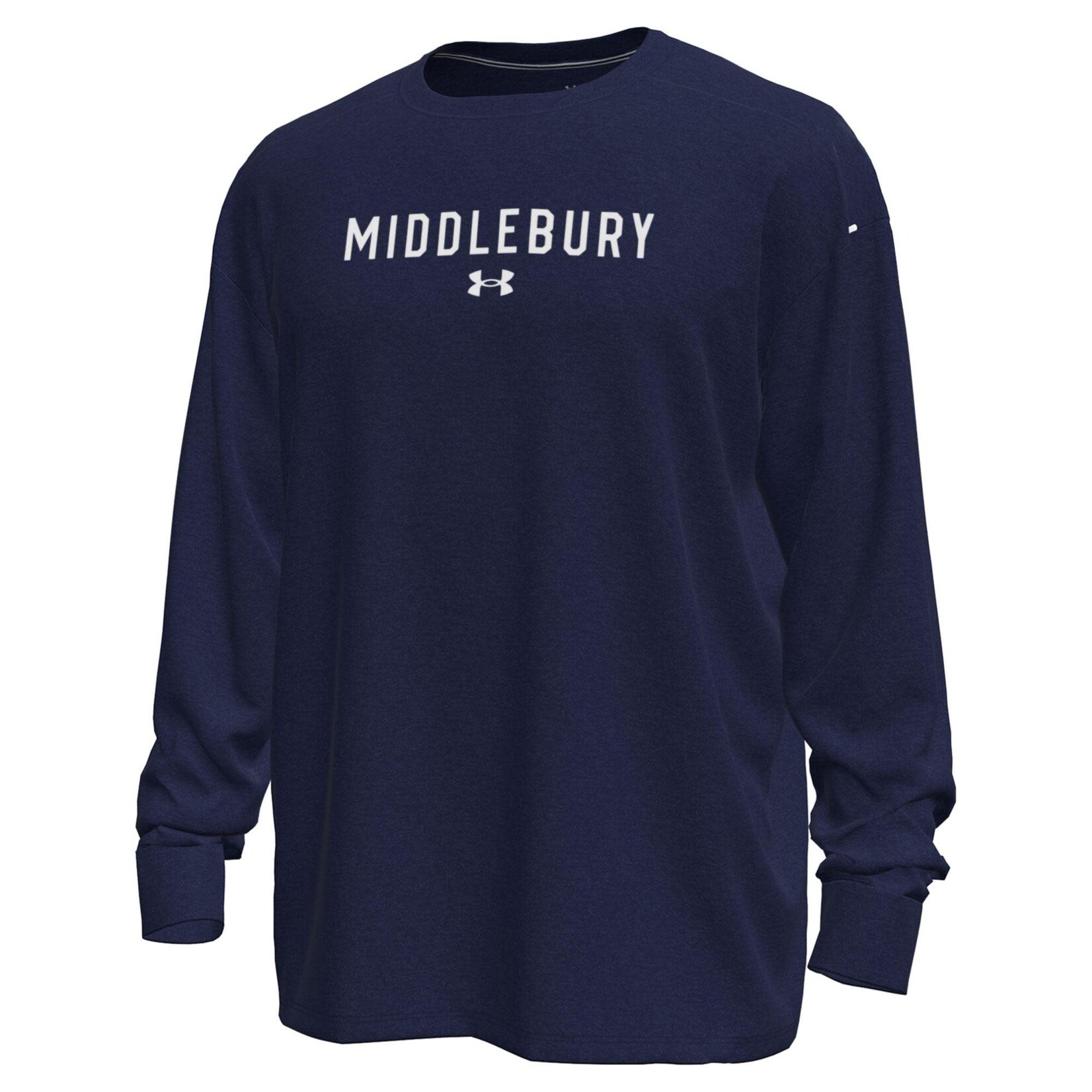 UA MOTION NAVY LS MIDDLEBURY TEE