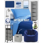 CC-TWIN XL REVERSIBLE COMFORTER SKY BLUE/NAVY