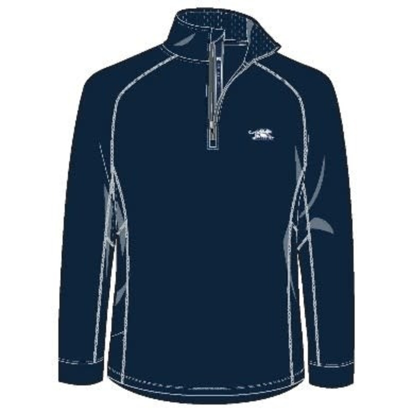 RM-LEVELWEAR (M) PEAK 1/4 ZIP NAVY