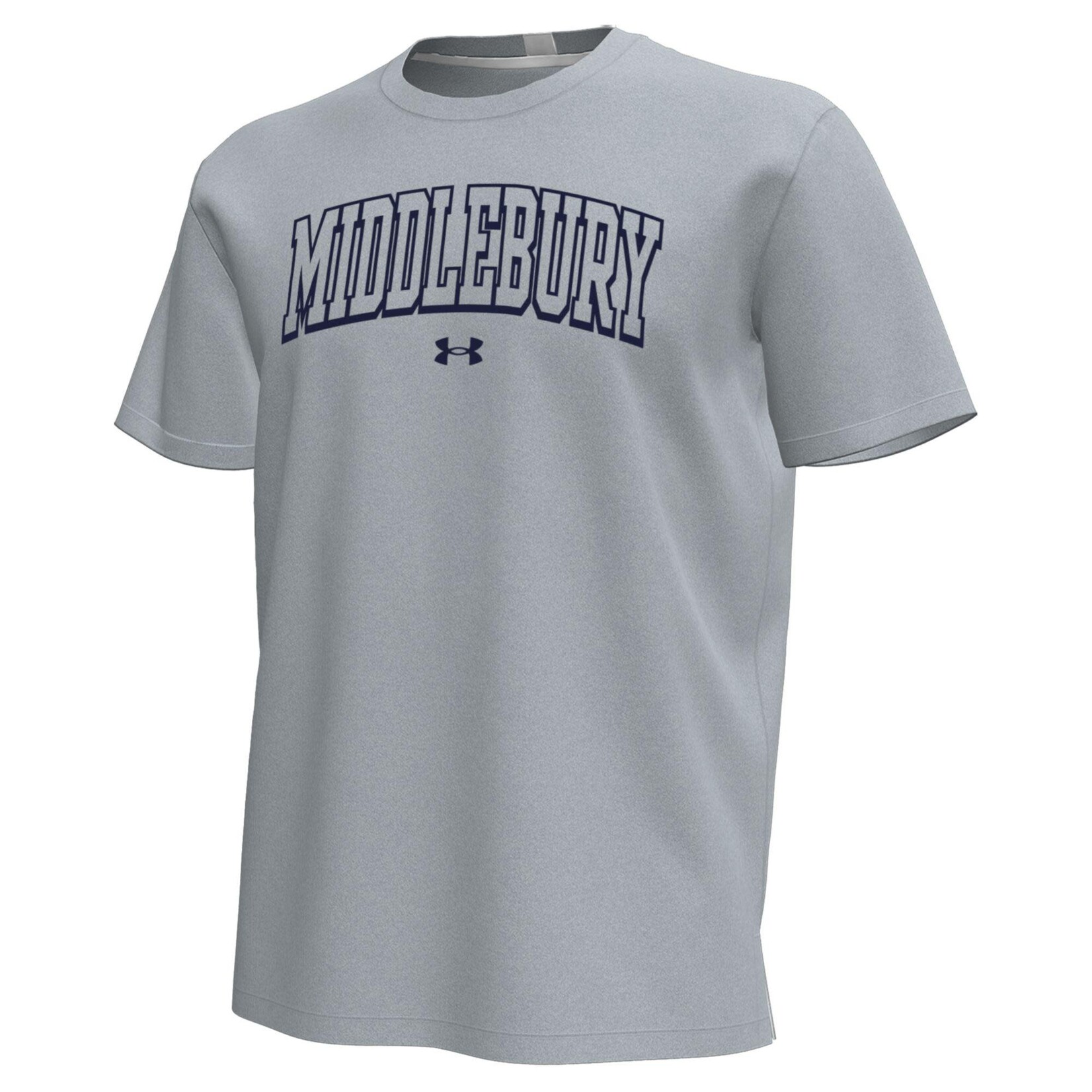 UA STEEL HEATHER MIDD TEE