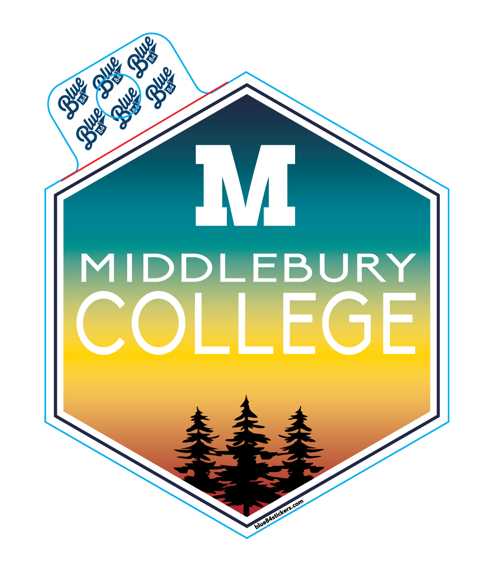 BLUE84 PINE TREE STICKER - middstore