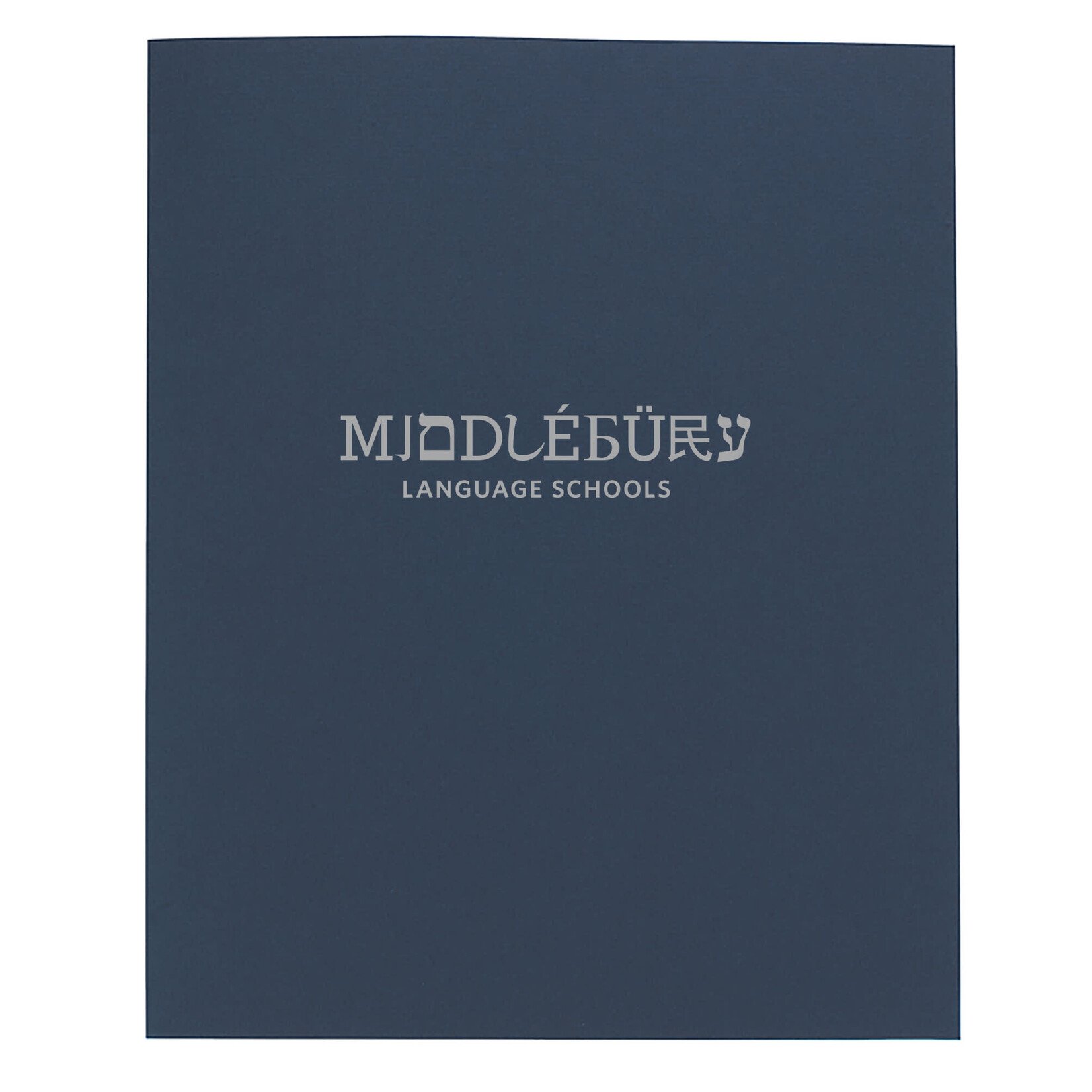 LANG SCH NAVY PAPER 2PKT FOLDER