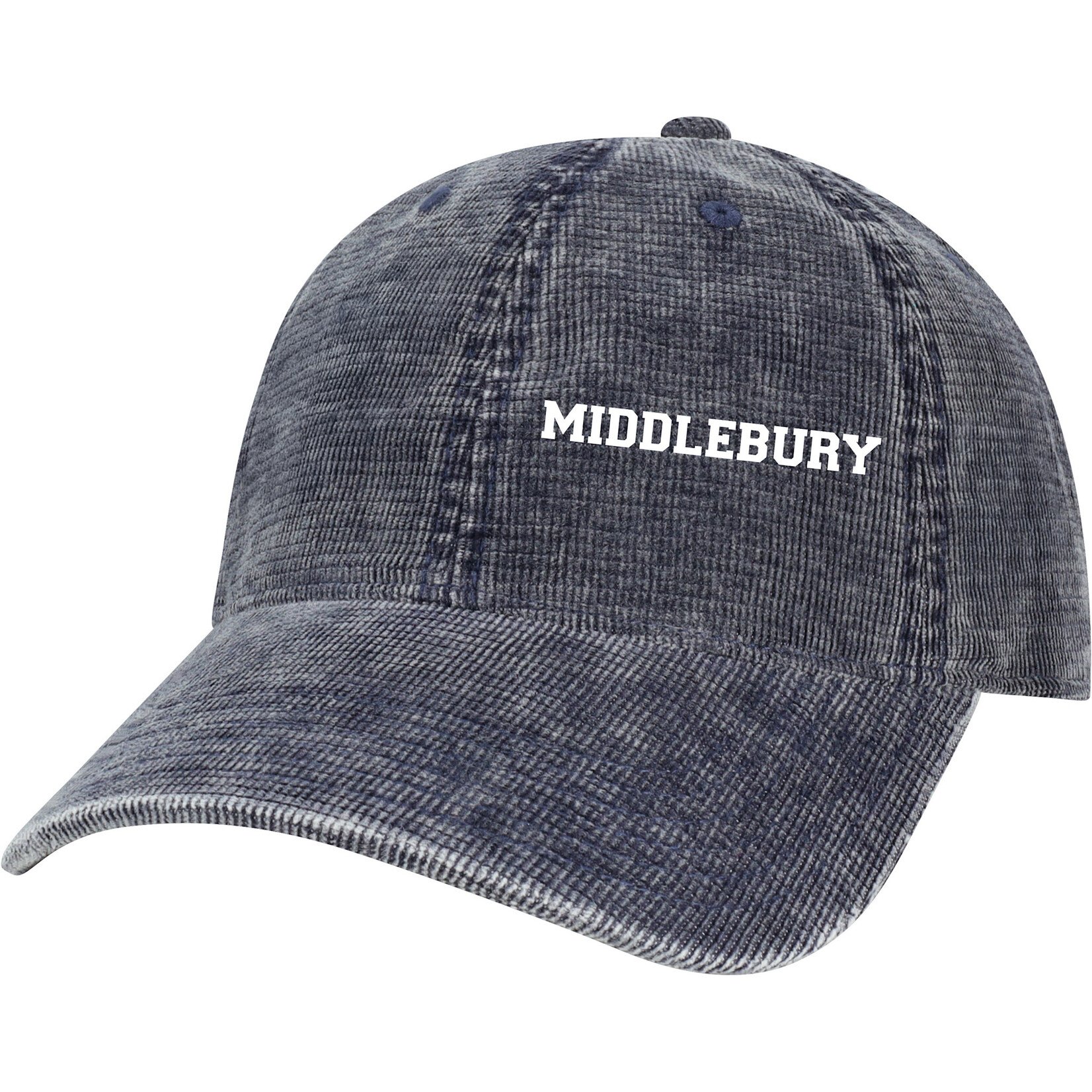 NAVY SALT WASH CORDUROY HAT W/MIDDLEBURY