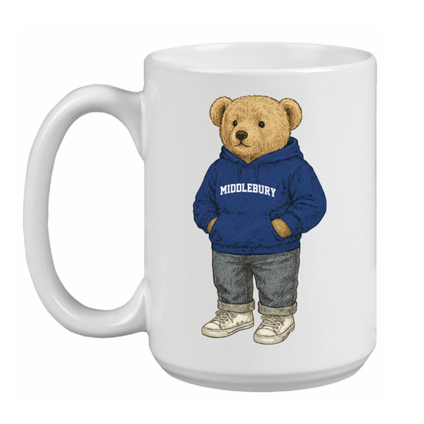 15OZ  GRANDE MUG BEAR W/MIDD HOOD