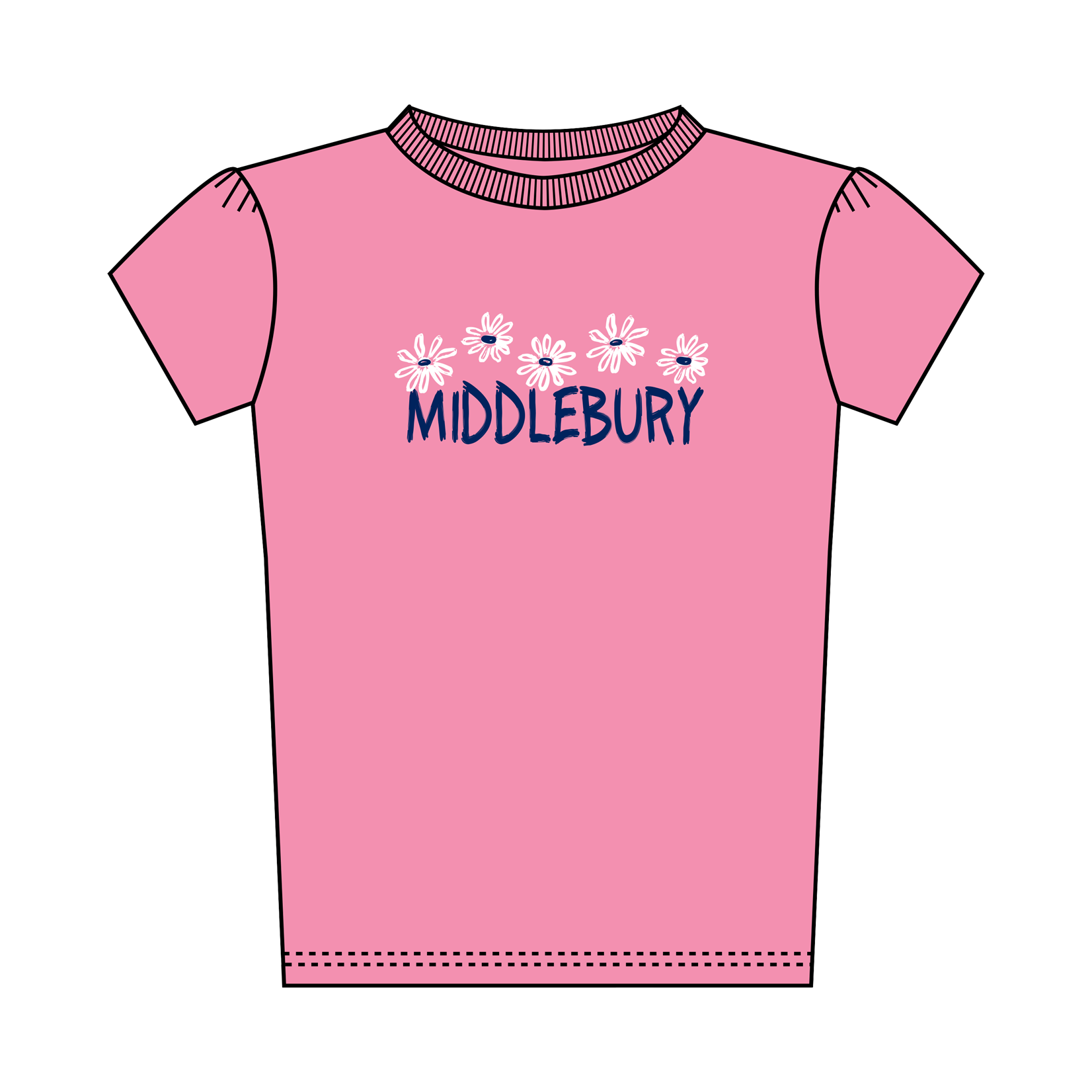 THIRD ST PINK TODDLER TEE