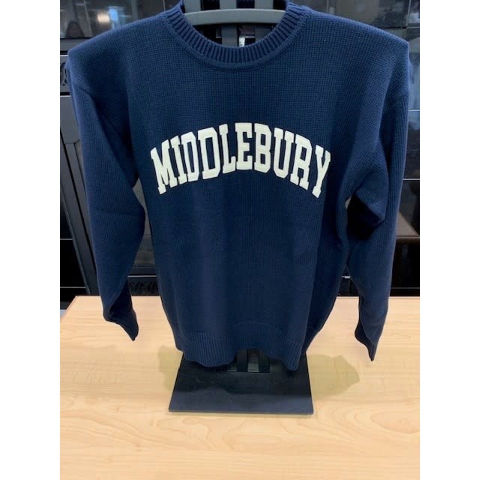 MVP NAVY ADULT FELT MIDD SWEATER