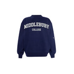 H&V NAVY MOCK NECK CREW