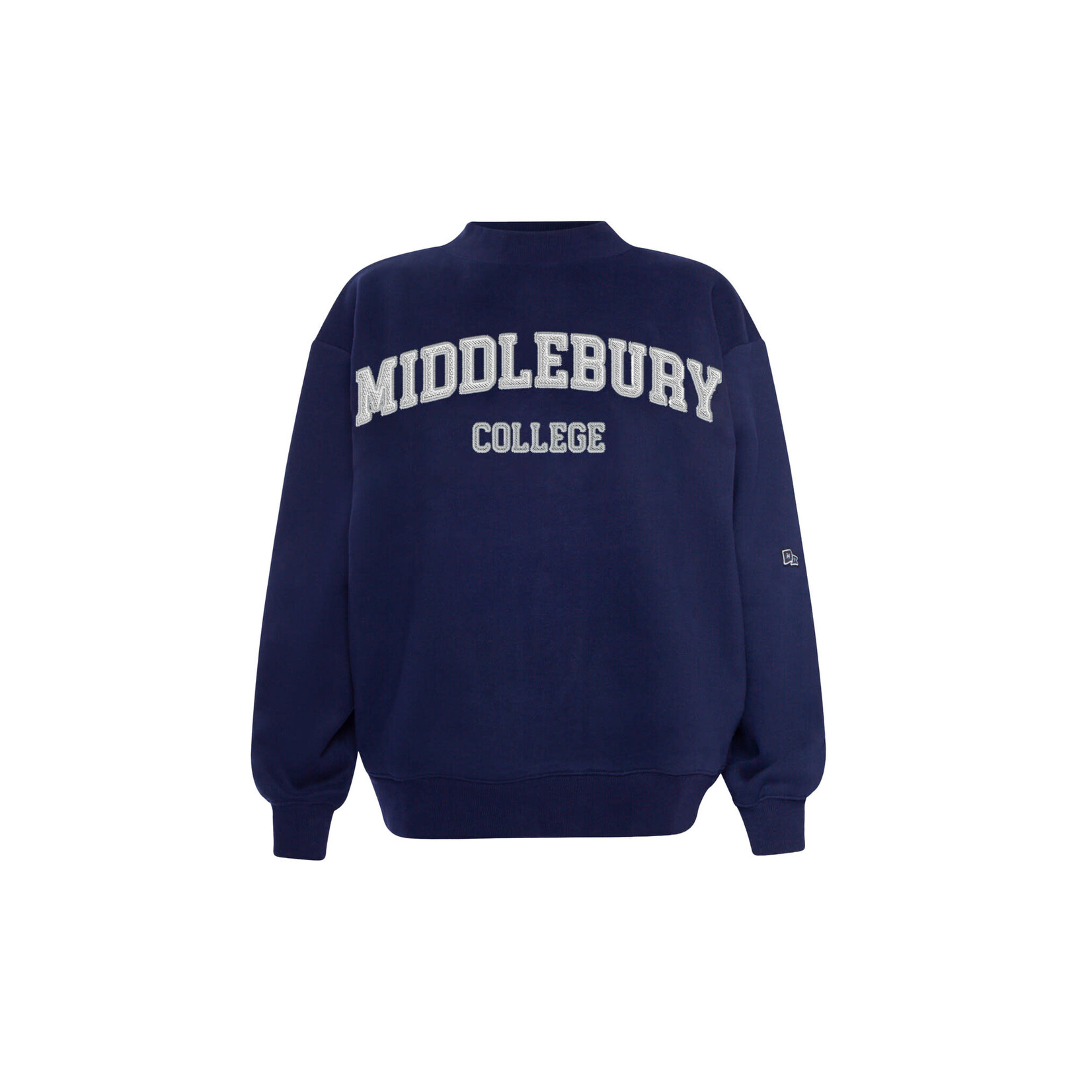 H&V NAVY MOCK NECK CREW