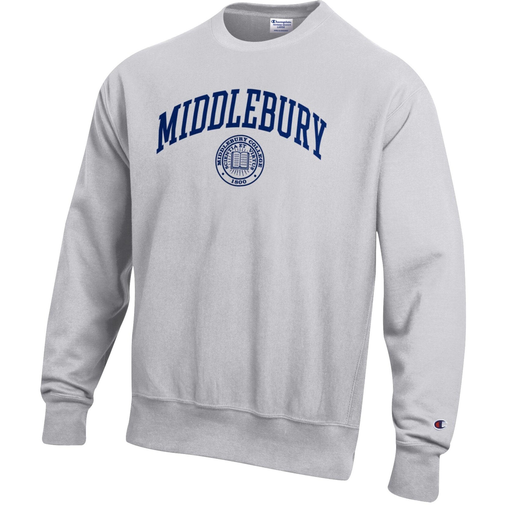 CHAMPION RW SILVER GRAY CREW W/SEAL