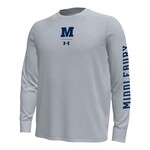 UA (M) GREY LS MOTION TEE