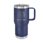 20OZ NAVY HANDLE POLAR CAMEL TRAVEL MUG