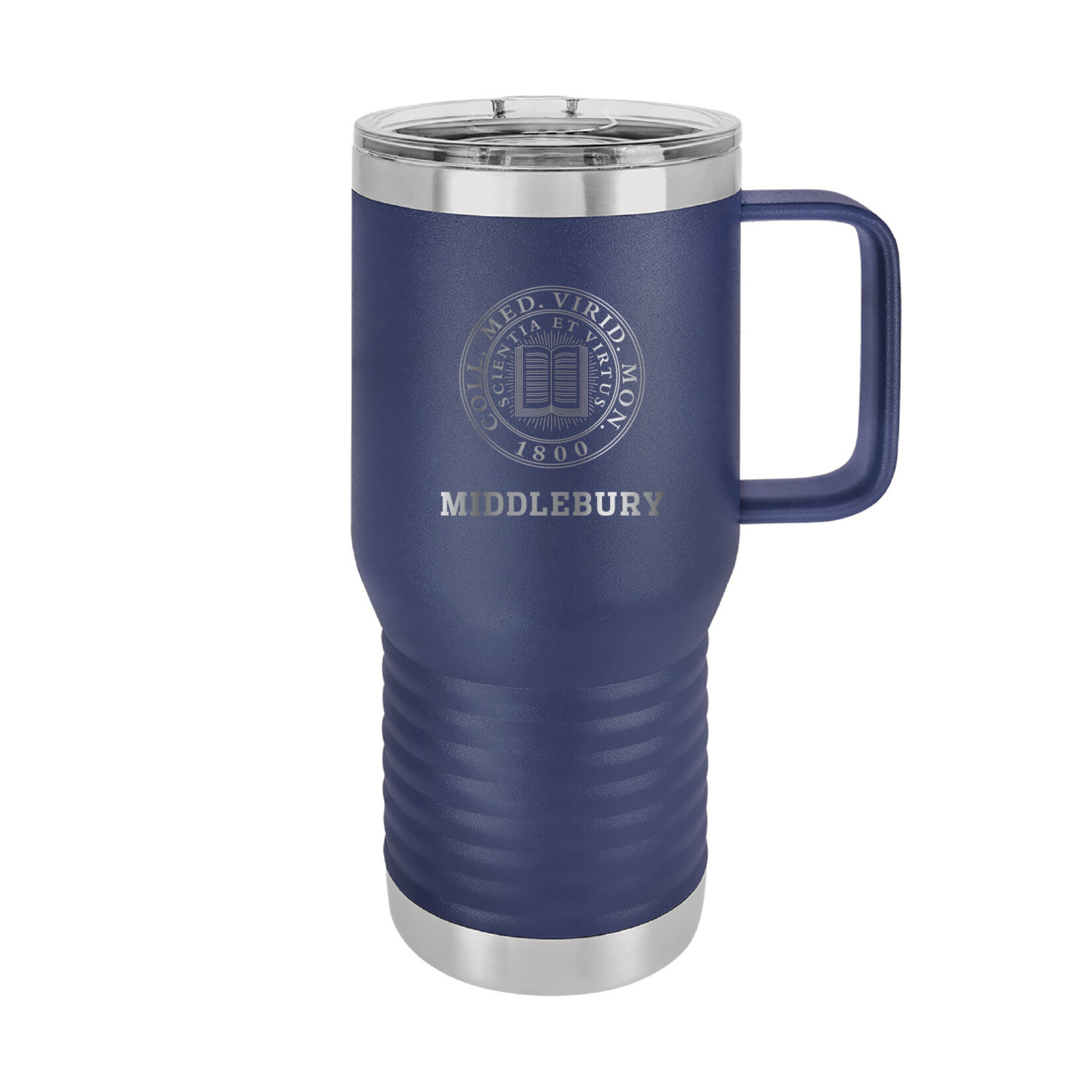 20OZ NAVY HANDLE POLAR CAMEL TRAVEL MUG
