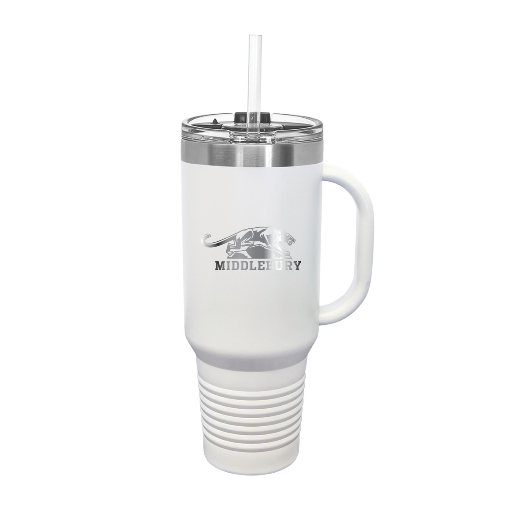 40OZ WHITE NAVY POLAR CAMEL TRAVEL MUG