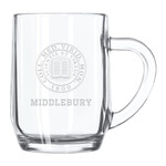 10 OZ GLASS HANDLE MUG SEAL LOGO