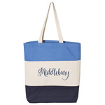 TRI COLOR TOTE WITH MIDDLEBURY