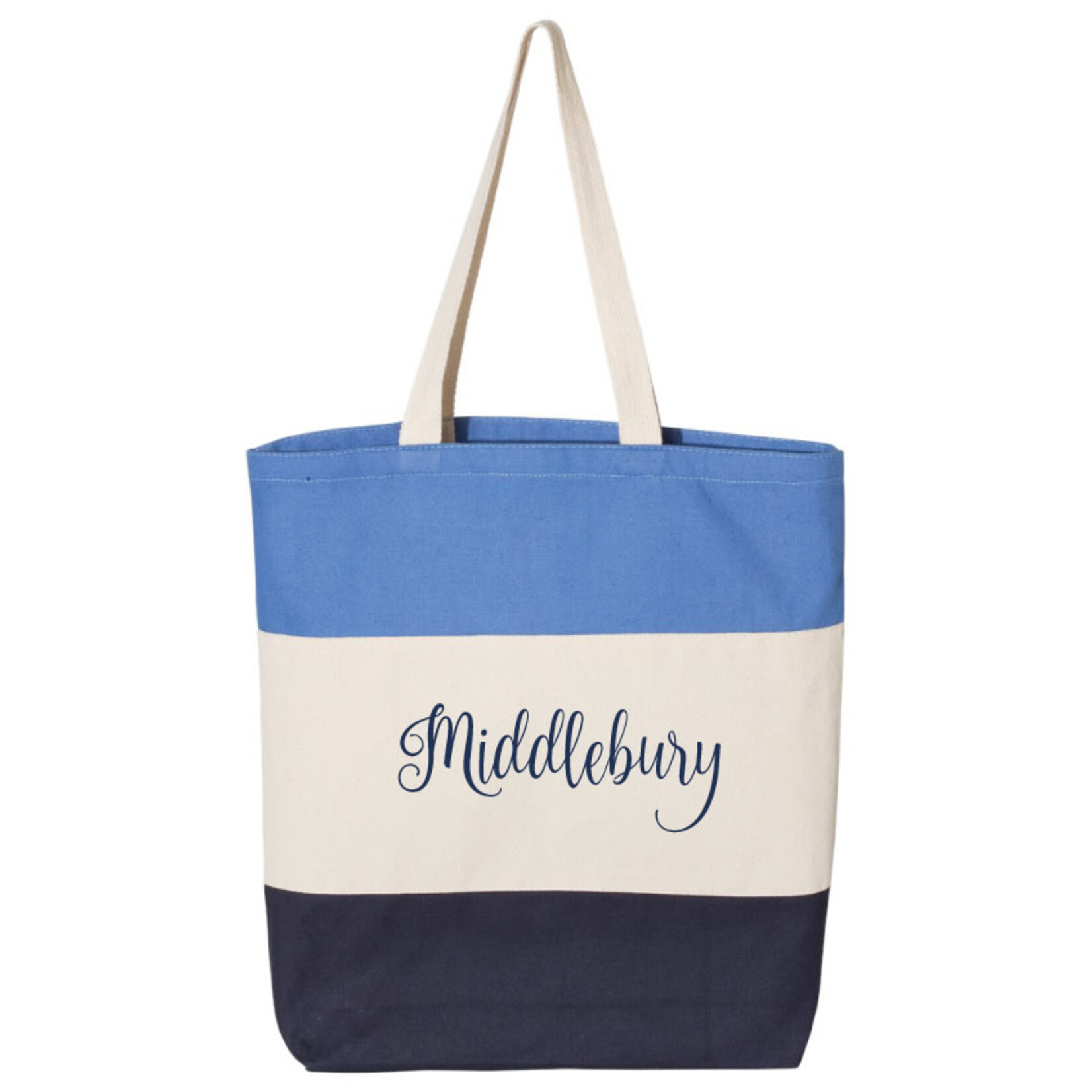 TRI COLOR TOTE WITH MIDDLEBURY