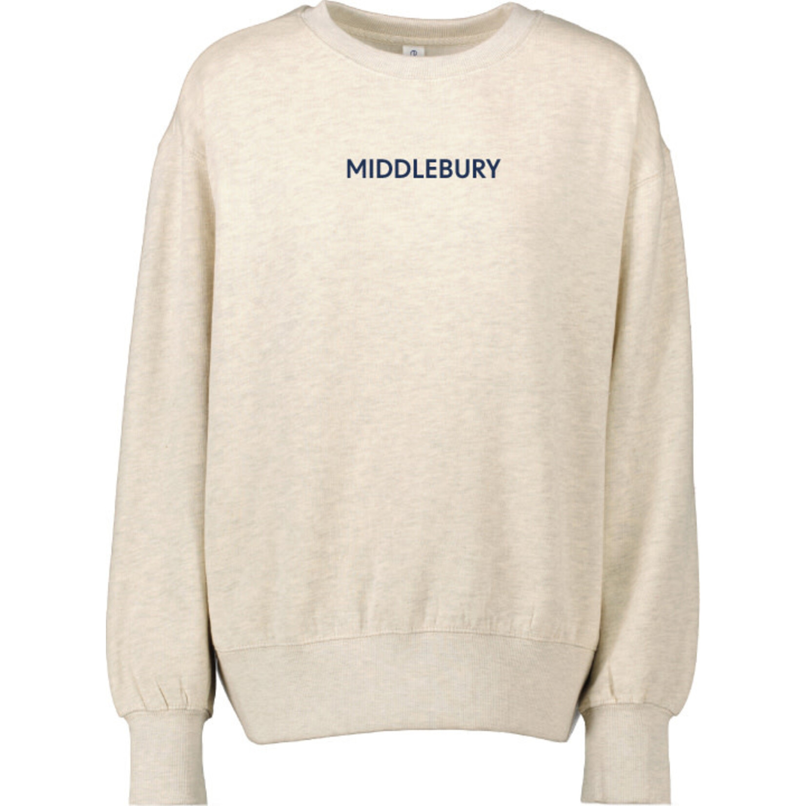 ES SPORTS OATMEAL HEATHER BOXY CREW