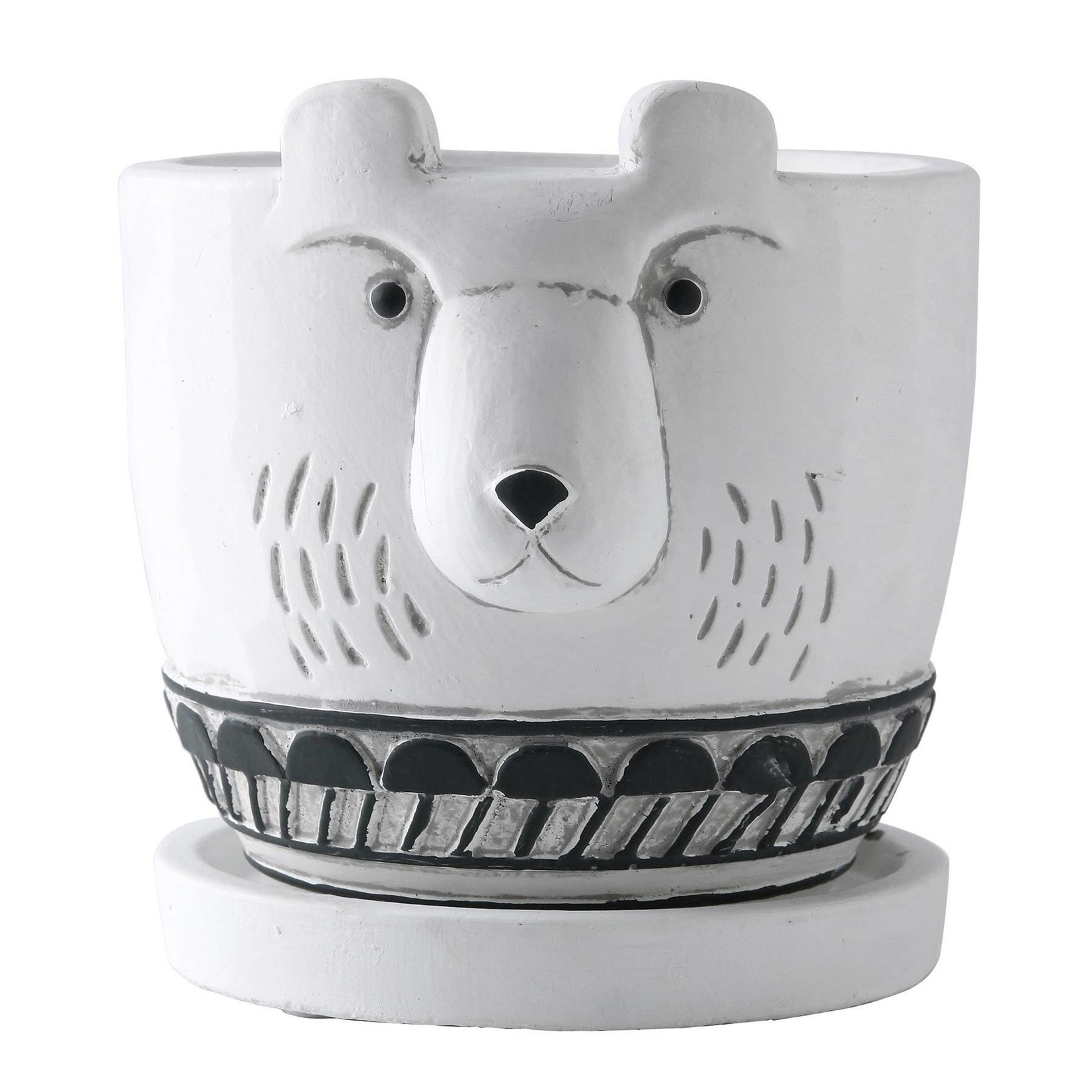 Polar Bear Cement Planter