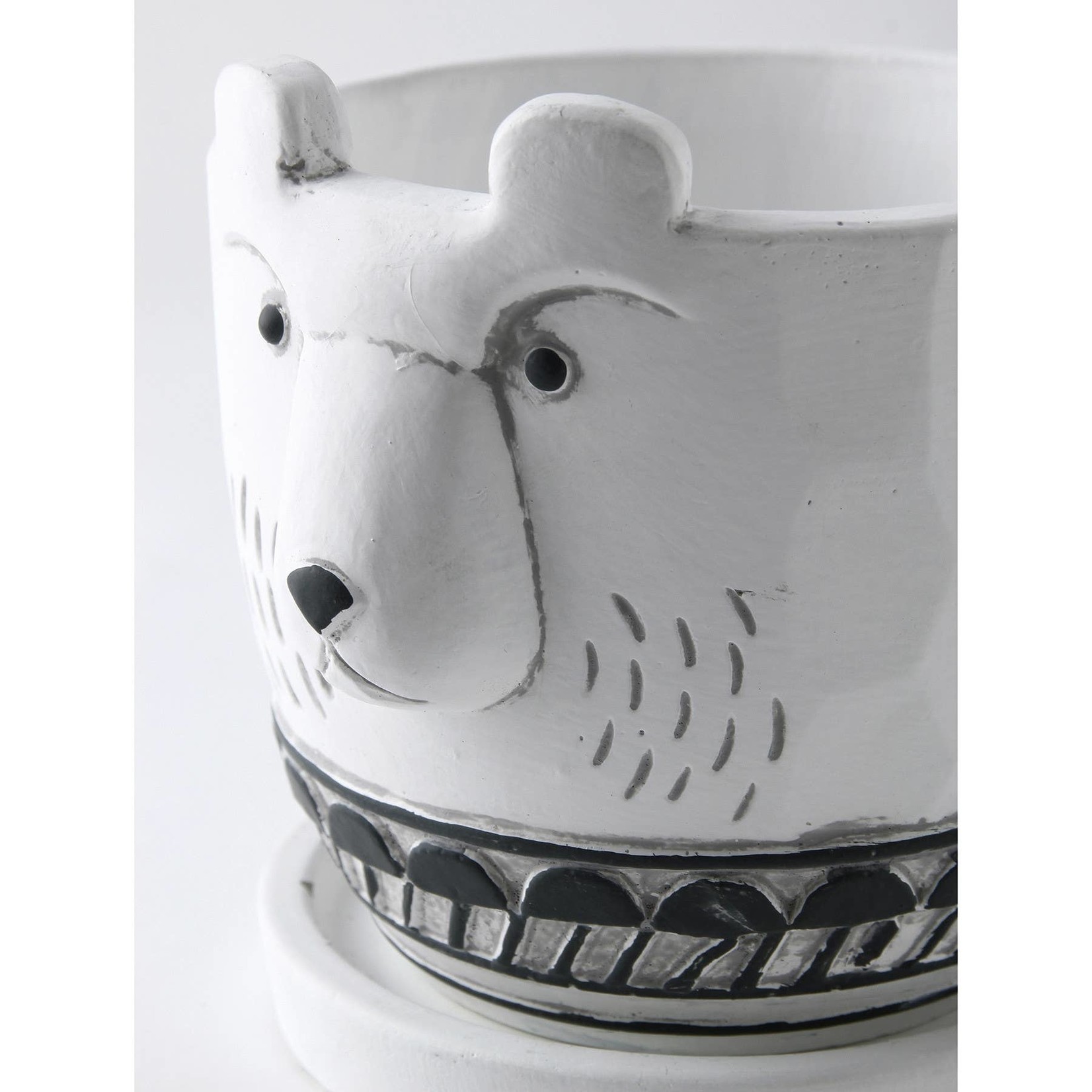 Polar Bear Cement Planter