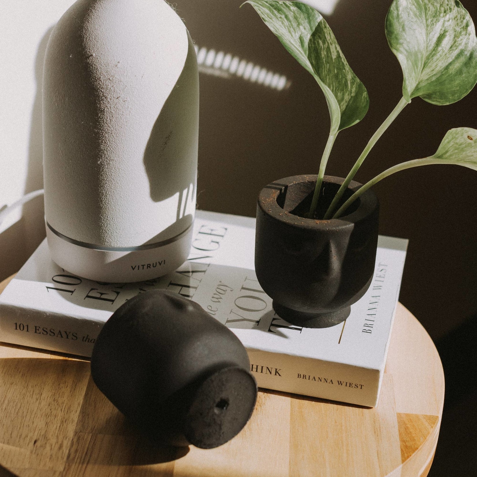 Mini Concrete Face Planter