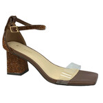BAMBOO BAMBOO LUCITE ANKLE STRAP HEEL LASTING-36