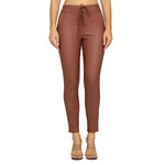 CHOCOLATE CHOCOLATE FLEECE LINED LEATHER PANT YP4625