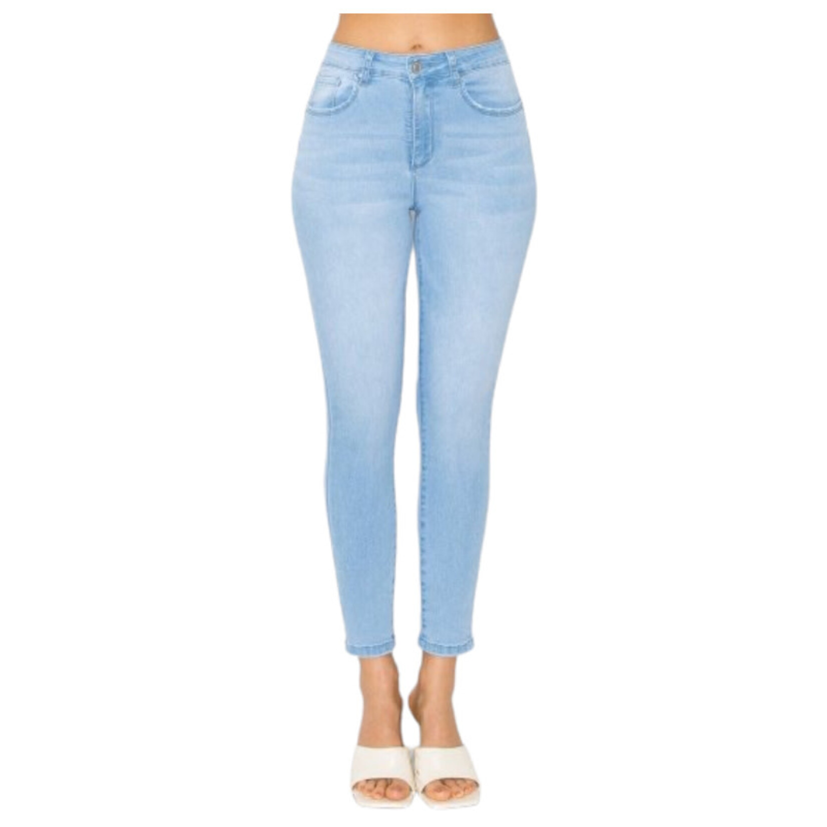 Waxed push-up skinny jeans - Woman